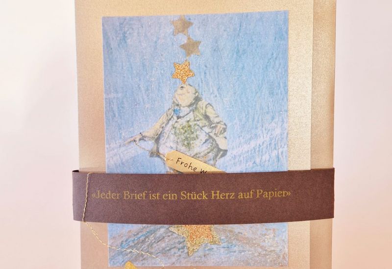 Ein Stück Herz auf Papier