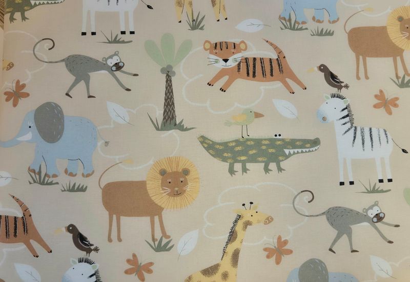 Spielzeugkiste mit Beschriftung - Safari