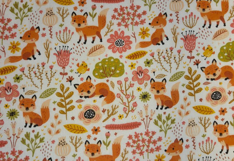 Spielzeugkiste mit Beschriftung - Fuchs