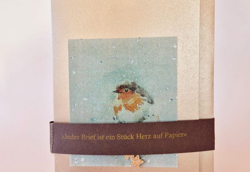 Ein Stück Herz auf Papier